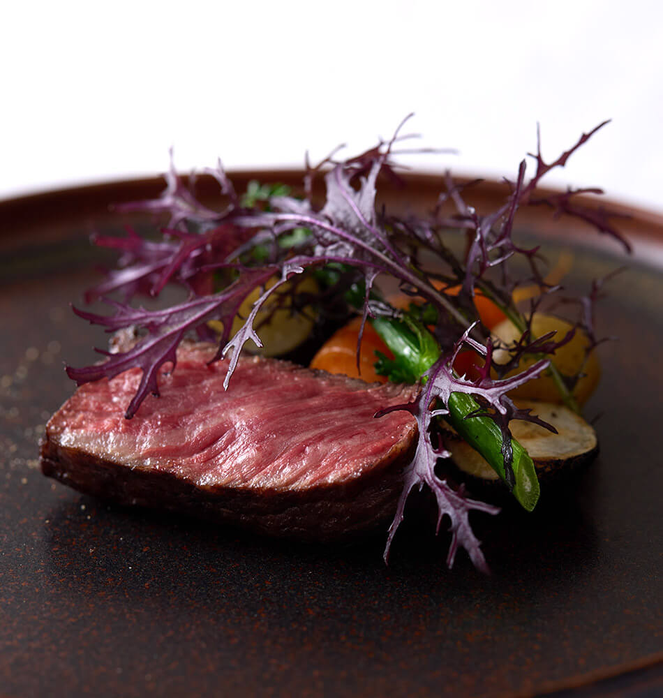 源氏和牛の炭火焼き